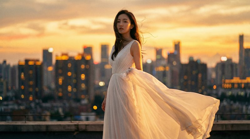 明星经典镜头-黄昏天际线