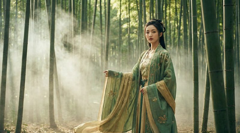 明星经典镜头-竹林剑舞